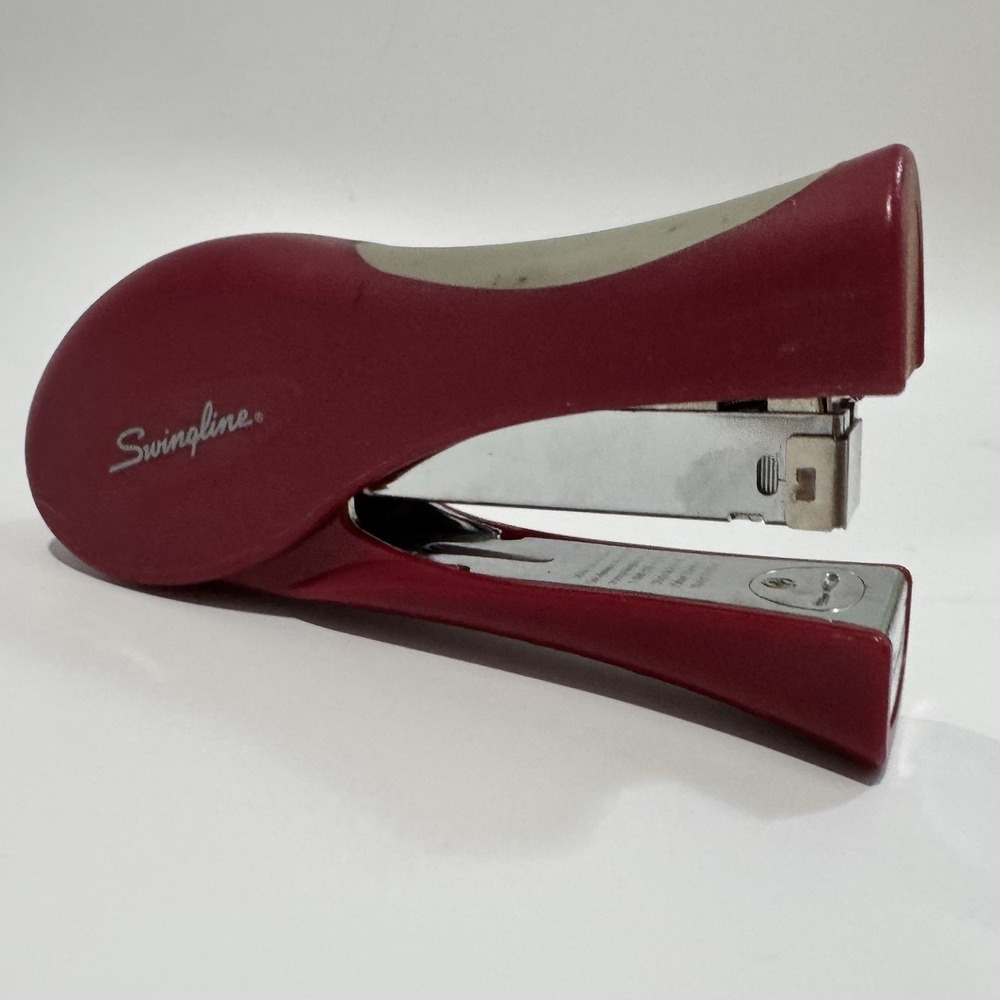 Swingline SmartTouch Reduced Effort Stapler Handheld Red Silver Office Ergonomic